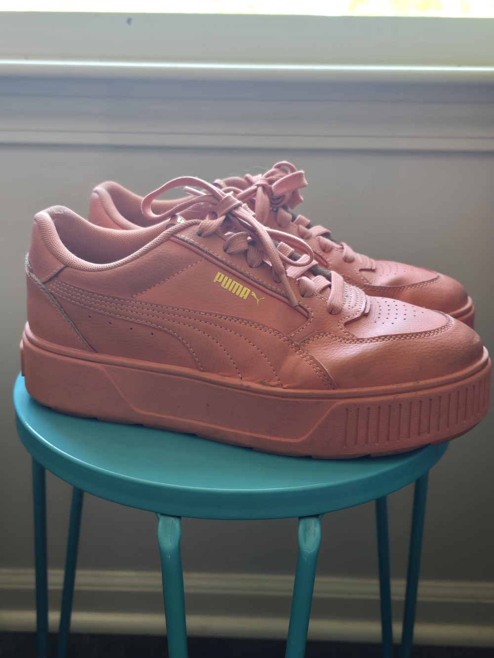 Puma Pink Platform Sneakers - Picture 2 of 3